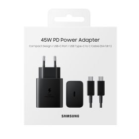Samsung 45W Fast Charger Original with USB-C to USB-C Cable