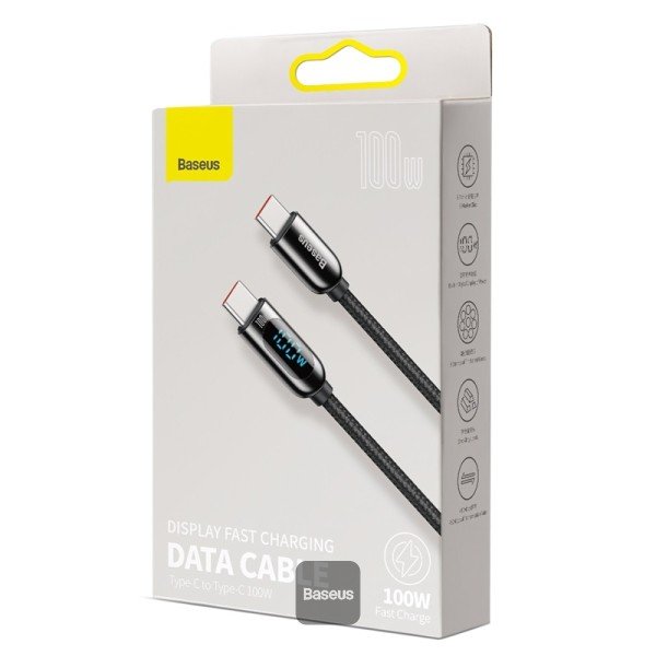 Baseus Display Fast Charging Data Cable C to C 100W 2M
