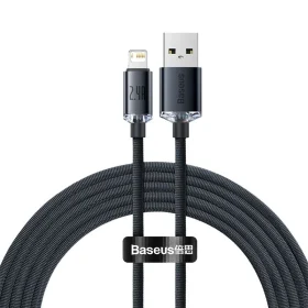 Baseus Crystal Shine Series Fast Charging Data Cable USB To IPH 2.4A 2M