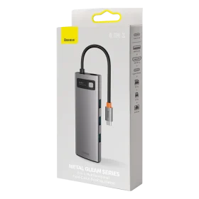 Baseus Metal Gleam 8 in 1 Type-C HUB Adapter