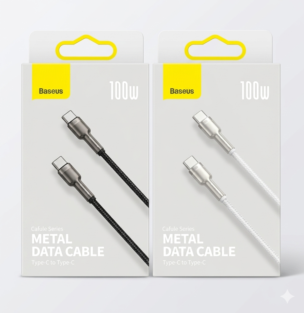 Baseus Cafule Series Type-C to Type-C Cable (Metal Data Cable)